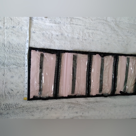 Mary Kay travel roll up bag cosmetic organizer black & pink - Picture 7 of 7